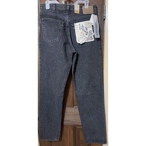 Vtg 80s 90s Deadstock Weekends Acid Wash Black Denim Jeans Relaxed Fit NWT 33x34